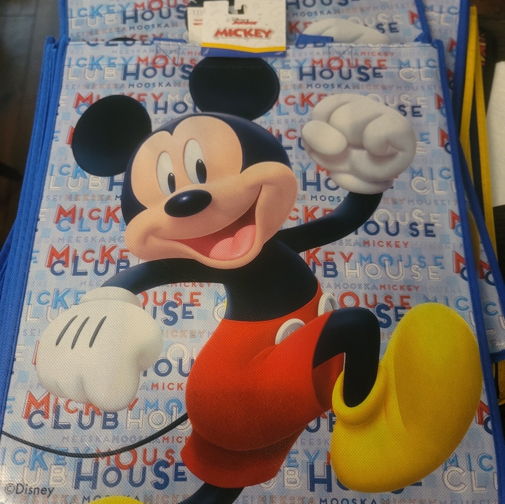 TWO DisneyJunior reusable tote bag